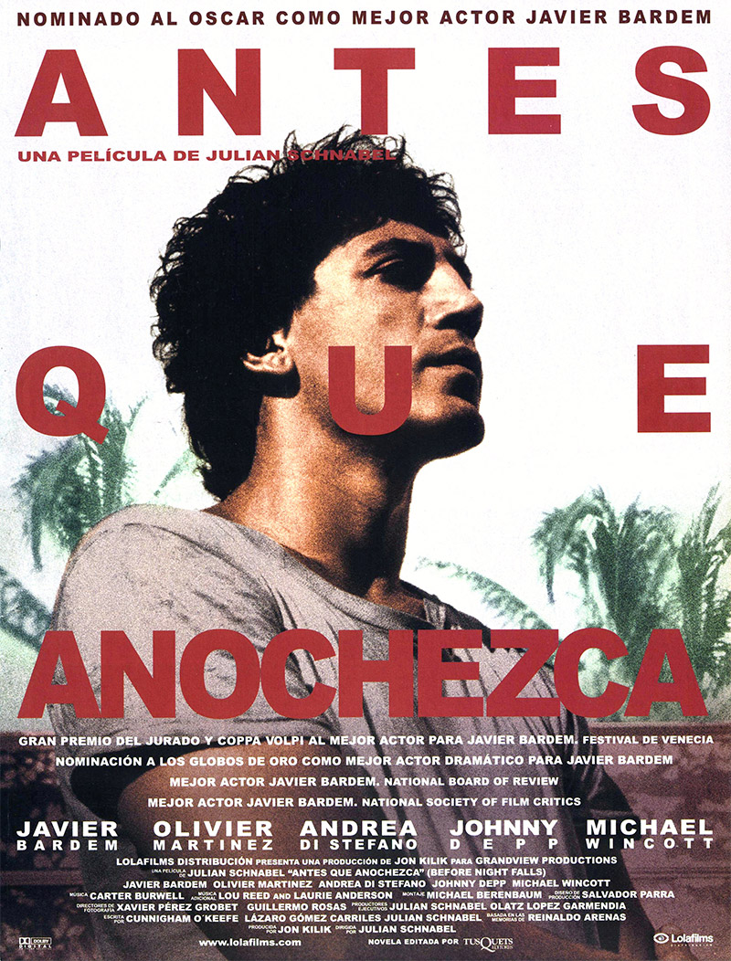 antes que anochezca película